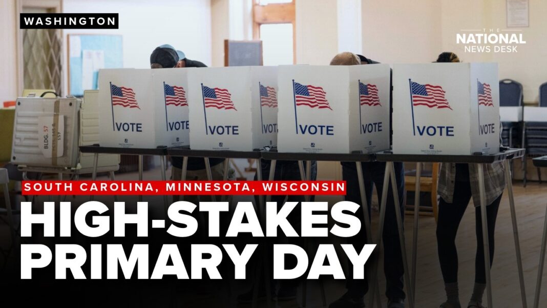 TODAY | High-stakes primaries take place across the U.S.