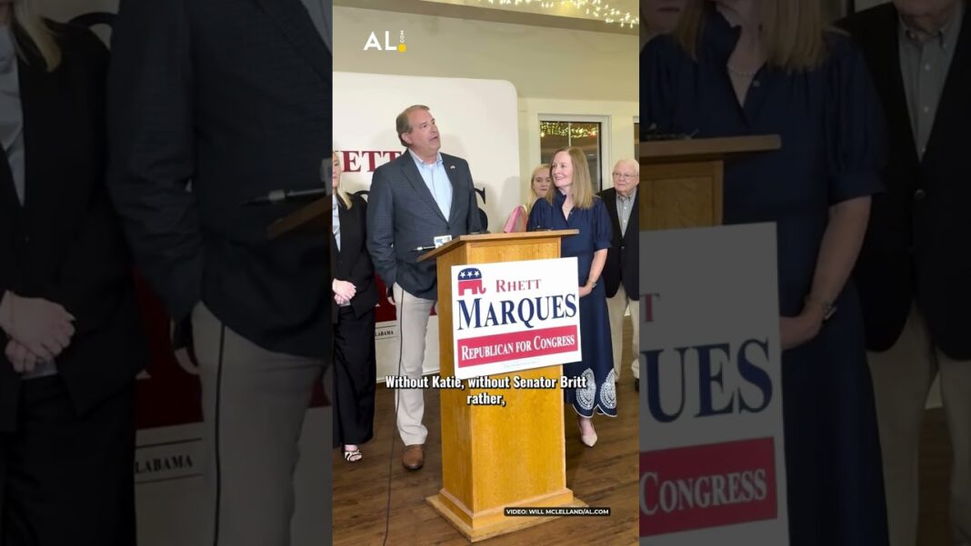 Rhett Marques thanks Trump and Britt following victory in District 2 primary