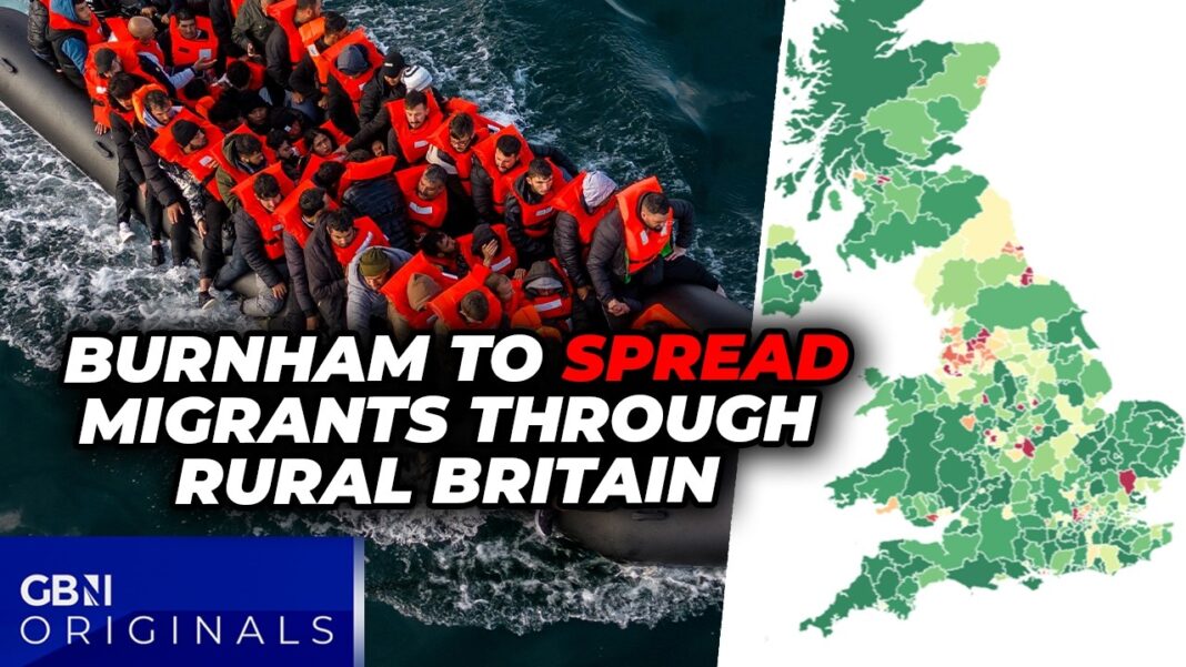 FURY: Burnham to SPREAD migrants out across RURAL Britain after RECORD small boat arrivals