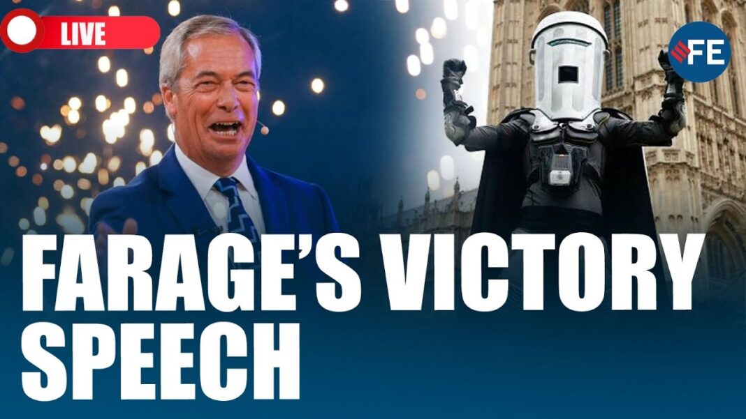 Nigel Farage Victory Speech Live | Reform UK Leader Wins Clacton Election |UK Politics |UK News LIVE